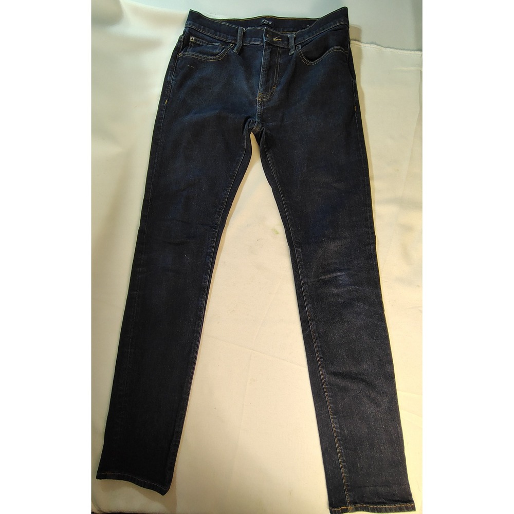 J.Crew Flex Slim Fit Jeans Mens 29x32 Dark Wash Indigo Denim Re-imagined Classic